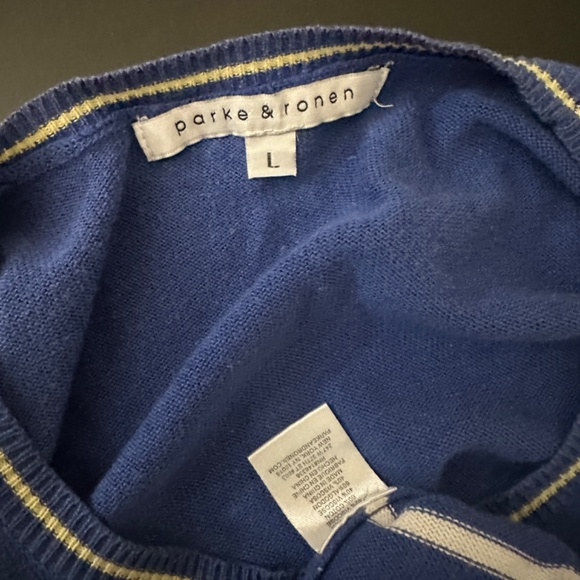 Parke & Ronen Short Sleeve Sweater Shirt Large Gently worn 60% cotton - Picture 4 of 4